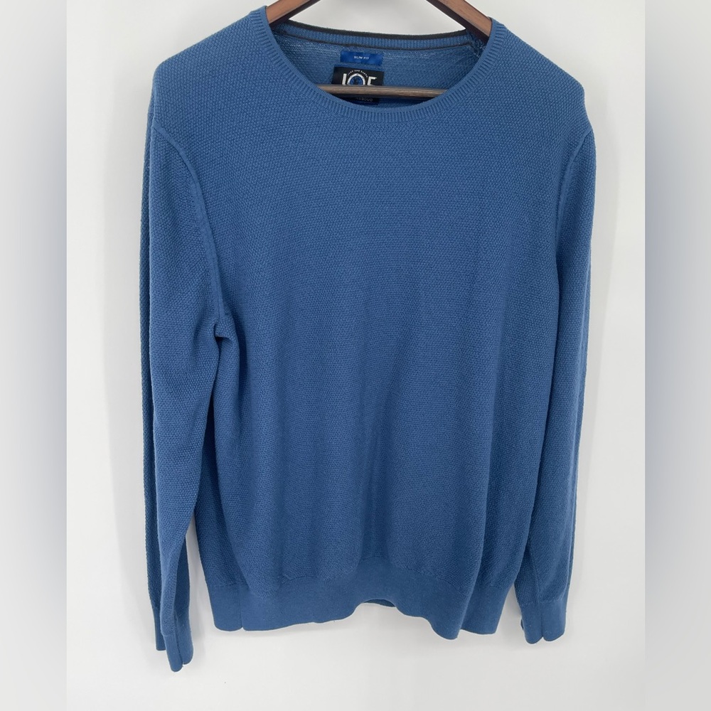 Joseph Abboud Men's Classic Blue Crewneck Sweater